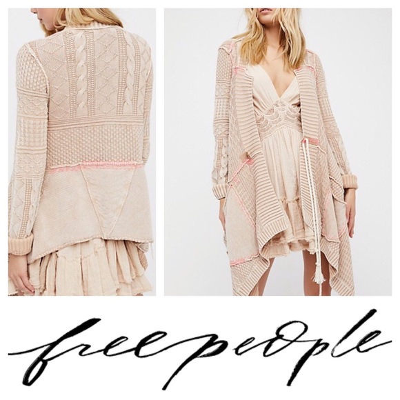 Free People Sweaters - Free People Sand Boho All Washed Out Cardigan